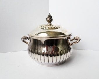Antique Sheridan Silverplate Sugar Bowl