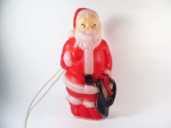 Plastic Lighted Santa Claus Empire 1968 By Pherdsholidayfinds