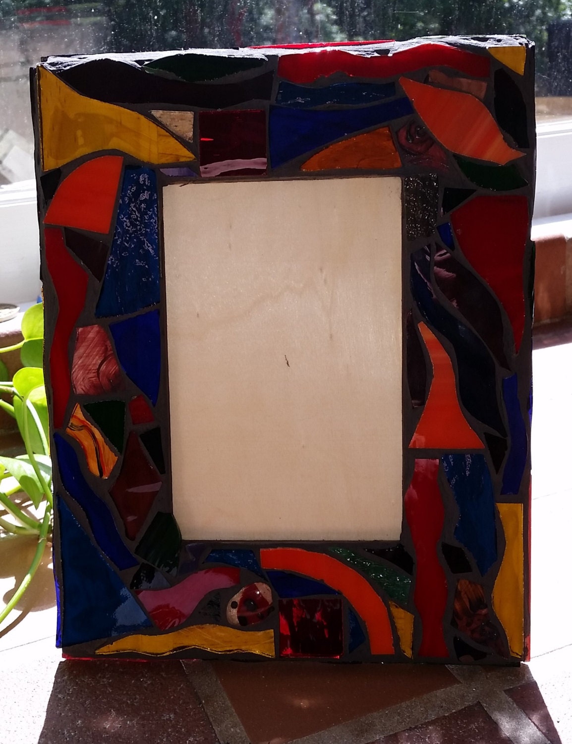 Stained Glass frame for 8 x 10 picture or photo