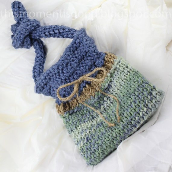 Loom Knit Handbag Pattern. Quick and Easy Loom Knitting Pattern For A Super C...
