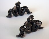 Goodbye gift, PAIR of sculptures "I've Got Your Back," original, handmade desk statues Goodbye gift, PAIR of sculptures "I've Got Your Back," original, handmade desk statues