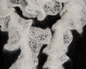 Hand knit scarf White Off white Cream Ruffle scarf Spiral scarf Scarf with ruffles Ruffled spiral scarf Fancy scarf Elegant Dressy Fashion Hand knit scarf White Off white Cream Ruffle scarf Spiral scarf Scarf with ruffles Ruffled spiral scarf Fancy scarf Elegant Dressy Fashion