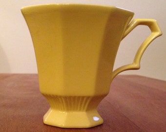 Vintage INDEPENDENCE IRONSTONE CASTLETON Japan Yellow Teacups (5)