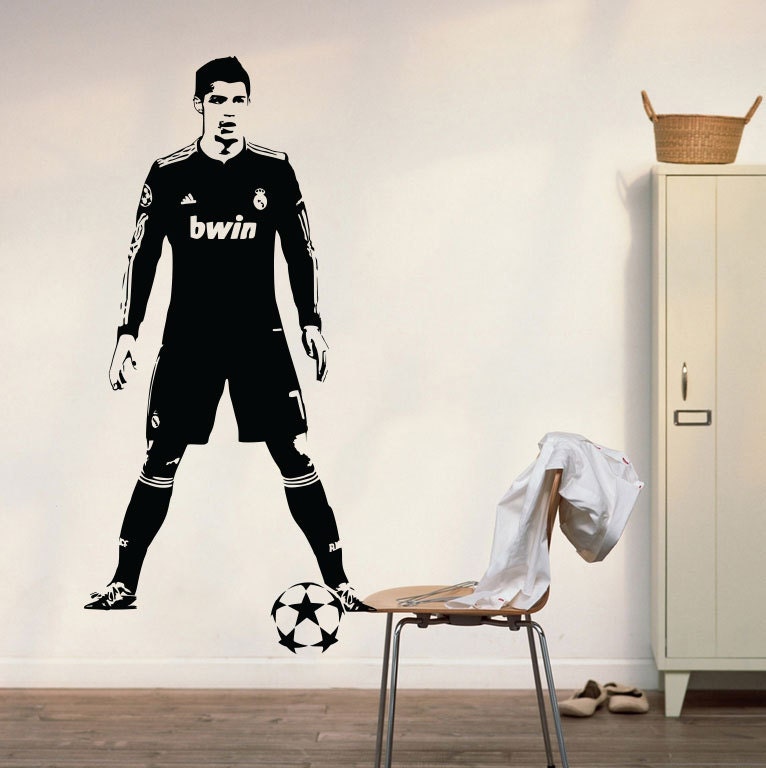 Cristiano Ronaldo Real Madrid CR7 Wall Decal Football Soccer