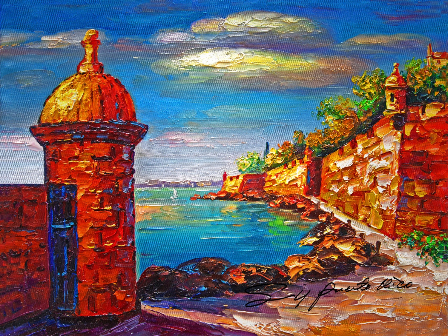 puerto-rico-20x24canvas-print-of-oil-painting