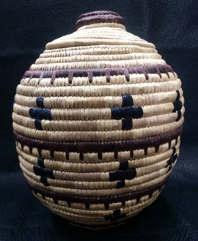 Alaska Native Grass Basket