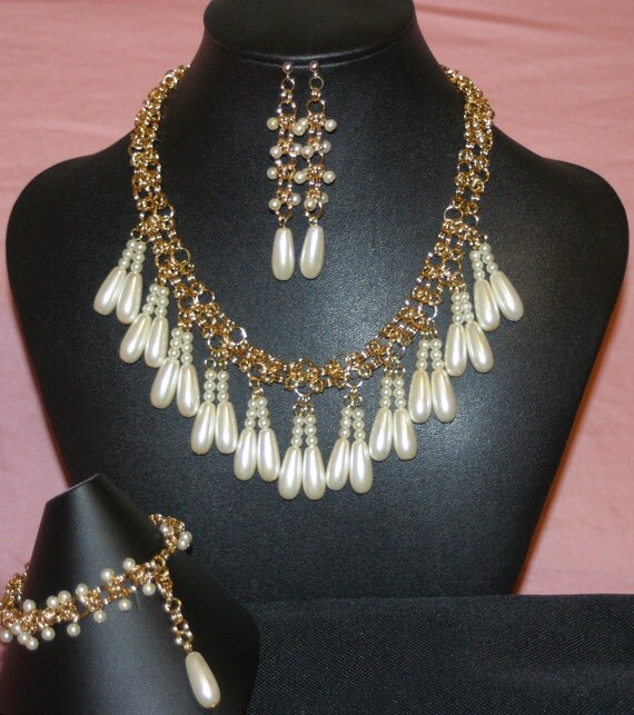 Faux Pearl Bridal / Formal Set