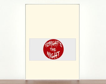 Dexter, Blood slide, Dexter Quote, Tonights the night, TV show, Tv poster, Blood, TV show Dexter, Quote Poster, Typography, Dexter Poster