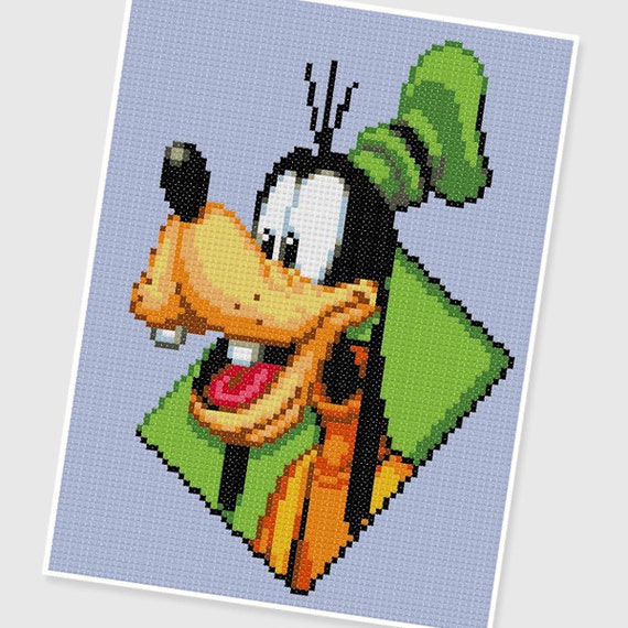 PDF Cross Stitch pattern - 0241.Goofy - INSTANT DOWNLOAD