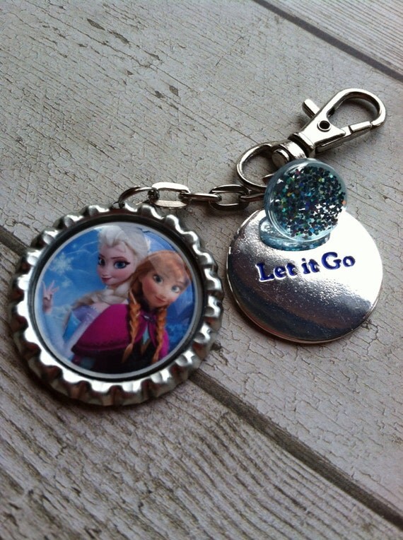 Anna and Elsa Frozen Keychain