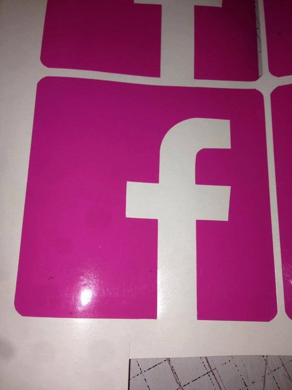 Facebook Logo Vinyl Decal/Window Sticker