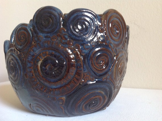 Decorative Unique  Coil  Pot  by ForgetMeNotPottery on Etsy