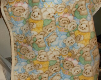 Bears All Over Fleece Baby Blanket