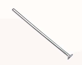 300pcs Jewellery findings Head Pin Silver plated,20mm End2mm - FDP0007-1