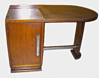 Vintage French Art Deco "Bureau En Bois" Desk