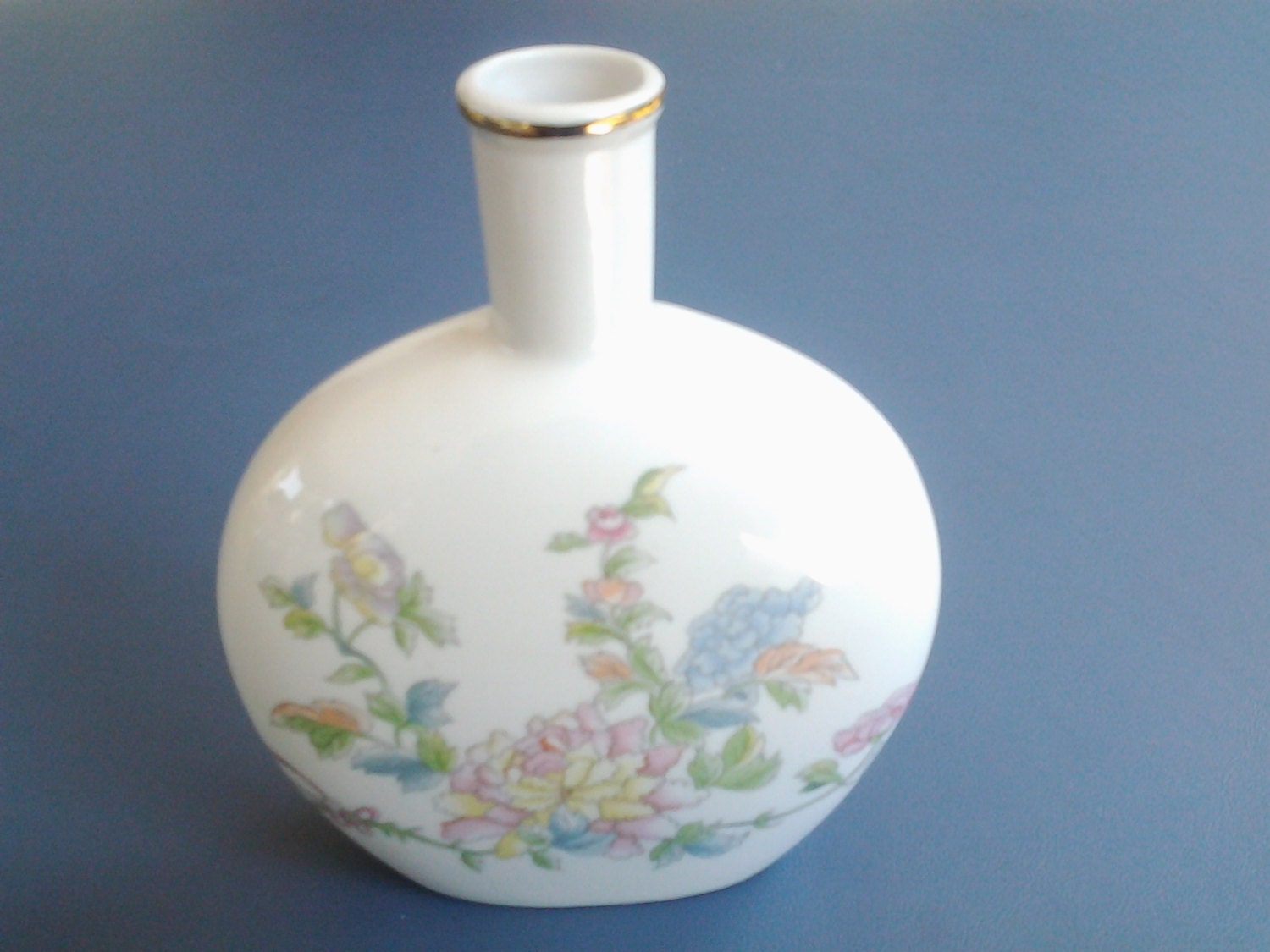 Vintage Oval shaped Floral Vase1970s