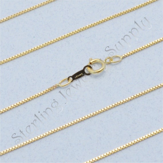 18 inch gold box chain