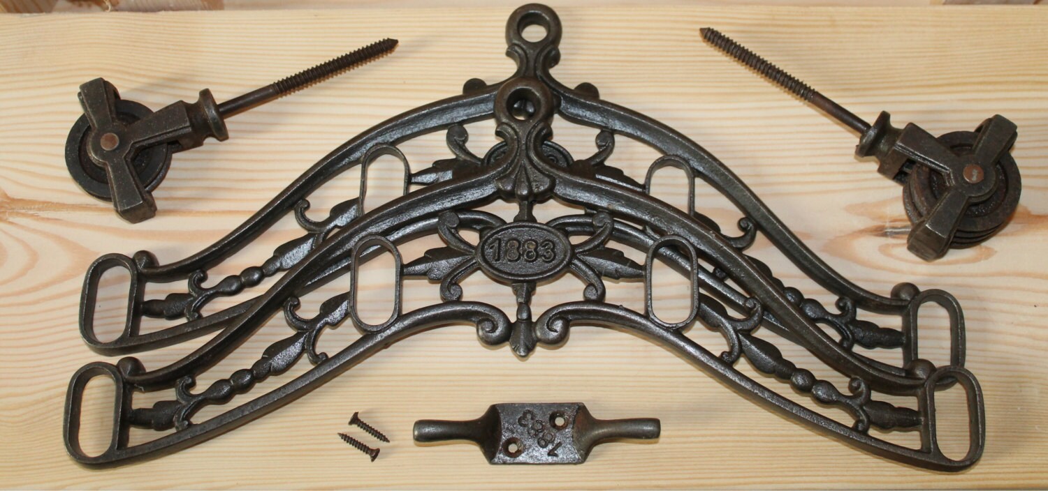 Traditional Victorian clothes drying rack or Aga rack