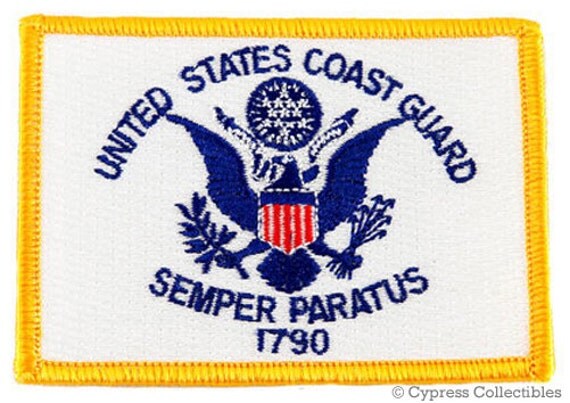 US COAST GUARD Flag Patch iron-on embroidered by SouvenirPatch