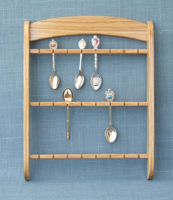 Spoon Rack for 24 spoons by LangfordWoodcraft on Etsy