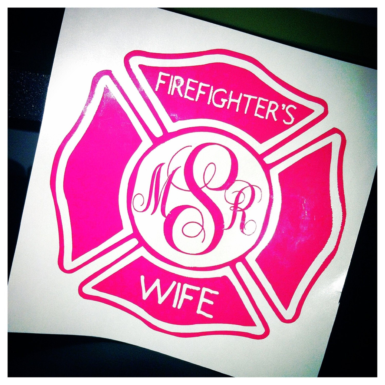 Albums 91+ Pictures firefighter wife decals for cars Excellent