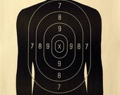 items similar to nra police silhouette shooting target on etsy