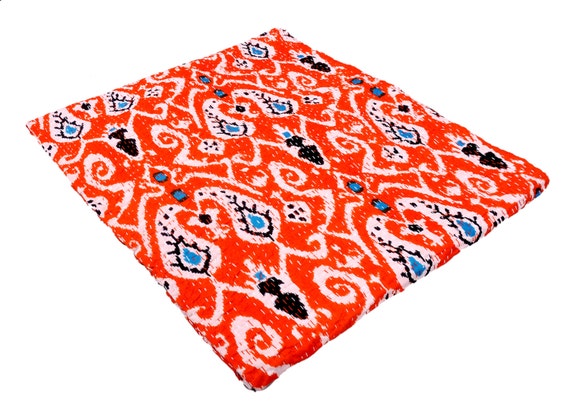 Orange Quilt Blanket from Etsy Orange Quilt Blanket from Etsy