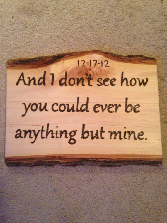 Wood burning quote // MADE TO ORDER // love // by SaltwaterShores