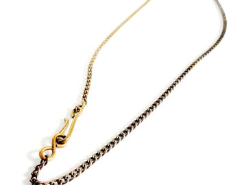 Brass Chain Of Choice In Length of 16 inch, 18 inch, 24 inch or 36 inch | Made In The USA | Nickel-Free Brass Chain | Lead-Free Brass