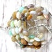 Opal Tree of Life Pendant Silver Wire Wrap Tree Necklace Multicolor Natural Gemstone Jewelry October Birthstone Pendant Moss Opal Beach RTS