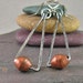 Mixed Metal Earrings Sterling Silver Long Dangle Earrings Rustic Jewelry Oxidized Silver African Found Metal Copper Recycled Silver Jewelry
