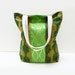 Tote bag - Green and gold Japanese fabric