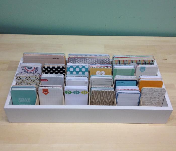 Large Journaling Card storage for project life type cards