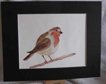 Robin Watercolor Painting