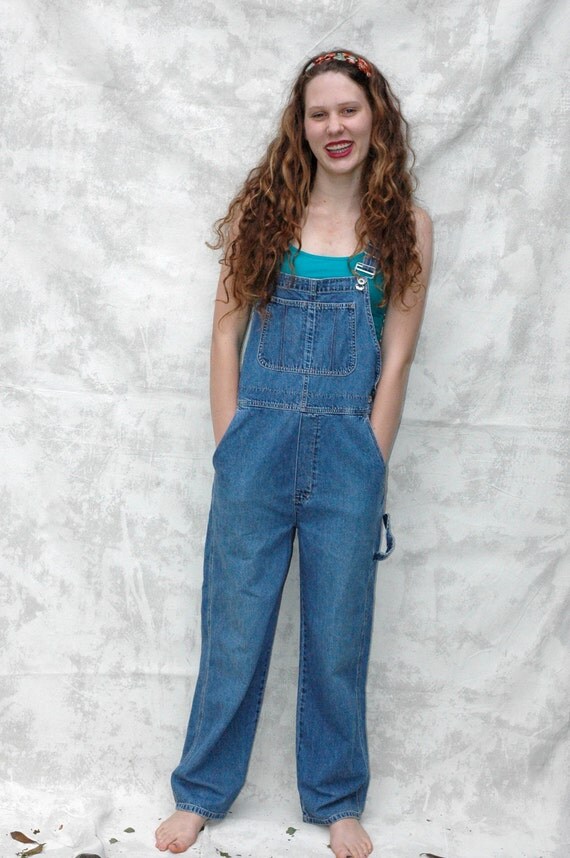 Vintage Gap Overalls Denim Bib Hipster Boho Dungarees 90s