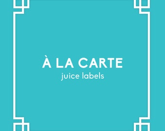 À la carte - Juice Labels