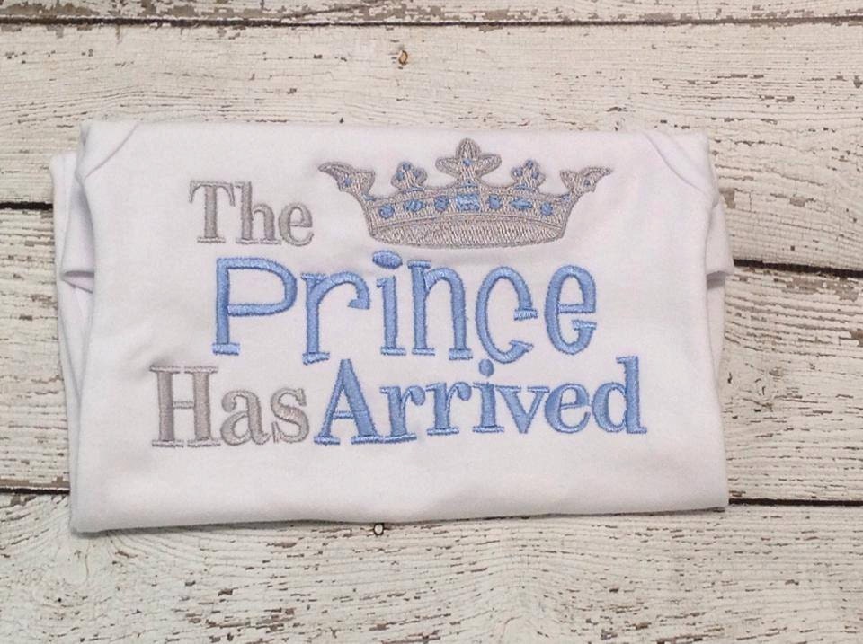 the prince has arrived newborn outfit
