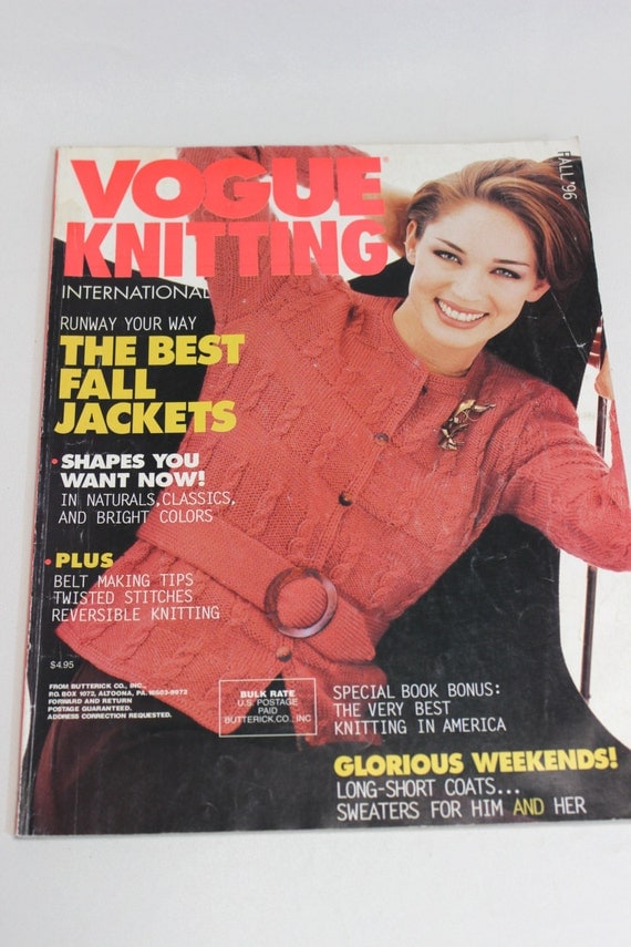 Vogue Knitting Magazine Back Issue Fall 1996