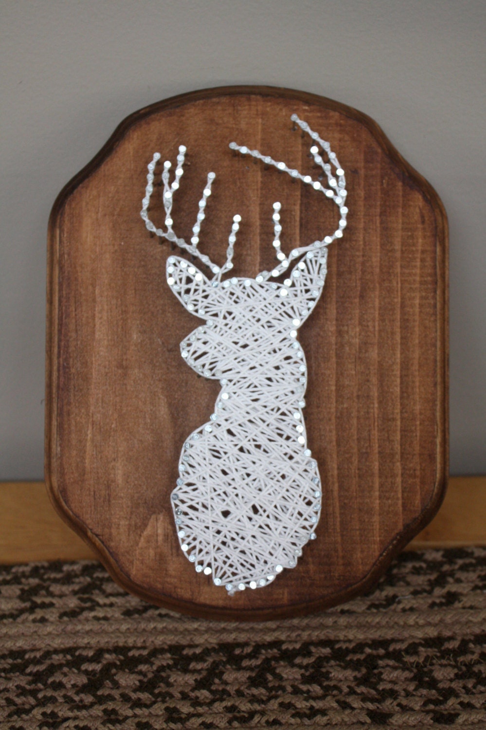 Rustic Deer Head String Art