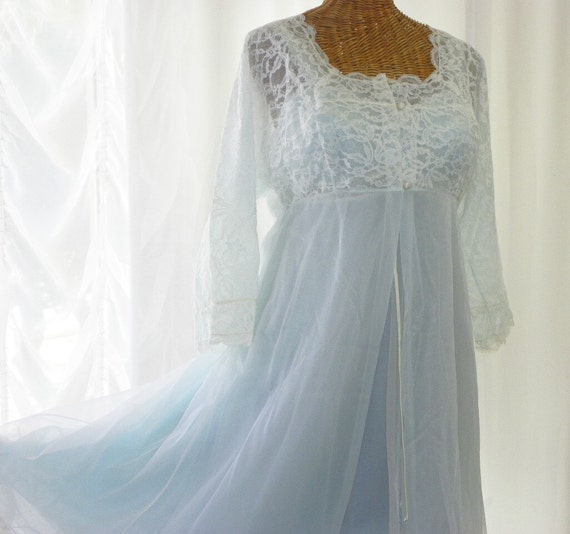 Vintage Olga Nightgown Robe Chiffon by Voilavintagelingerie