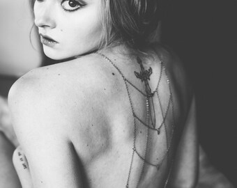 Spike and Labradorite Body Chain