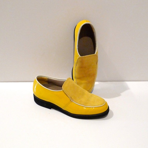 Hush Puppies Shoes Yellow Patent Leather and Suede Size 8.5 Womens ...