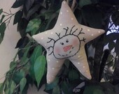 ATG2OFG, Handmade, Primitive, Snowman, Christmas, Star, Ornament