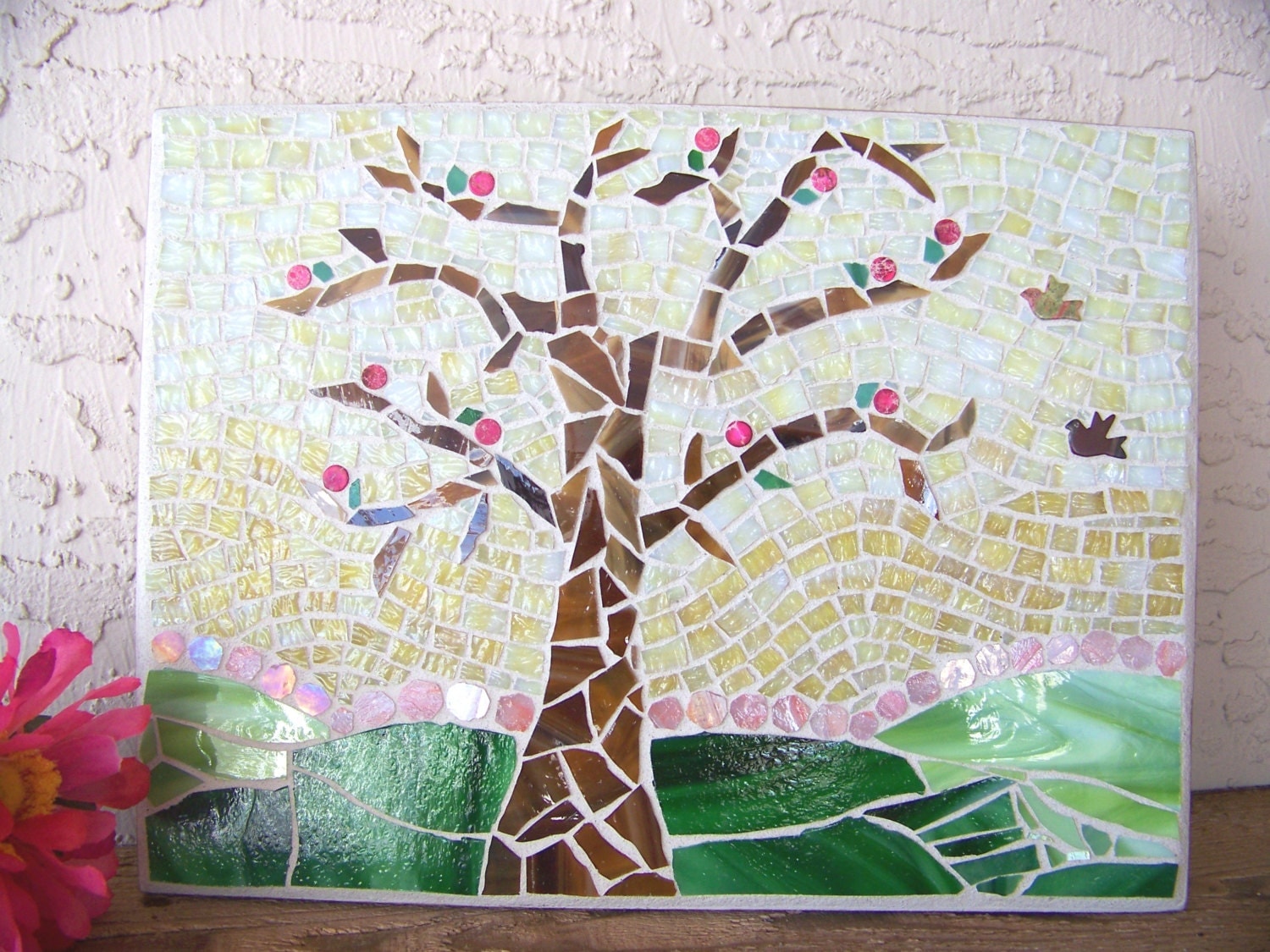 Tree of Life Wall Art Stained Glass Mosaic Art Mosaic Tree