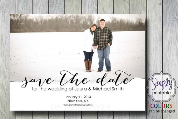 Save the Date with Photo Il_570xn
