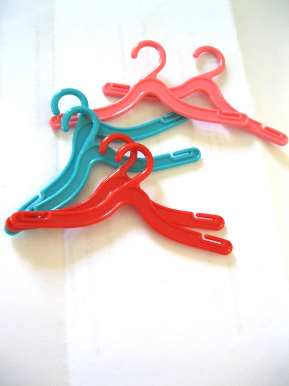 Vintage Barbie Doll Miniature Clothes Hangers by TheJunkieJunction