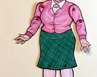 Articulated Paper Dolls by ArdentlyCrafted on Etsy