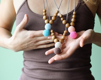 Modern Mama Nursing Necklace / Teething Necklace - Mommy Necklaces, Breastfeeding Babywearing Jewelry