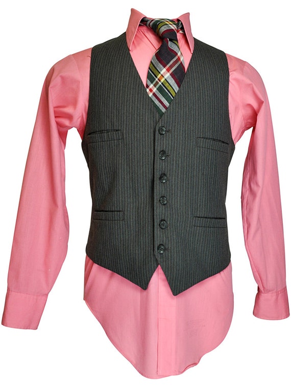 Hot Pink Kent Collection Men's Long Sleeve Dress Shirt