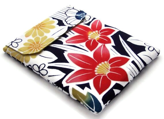 Handmade Ipad Cover Red Hibiscus by WhimsyWooDesigns on Etsy